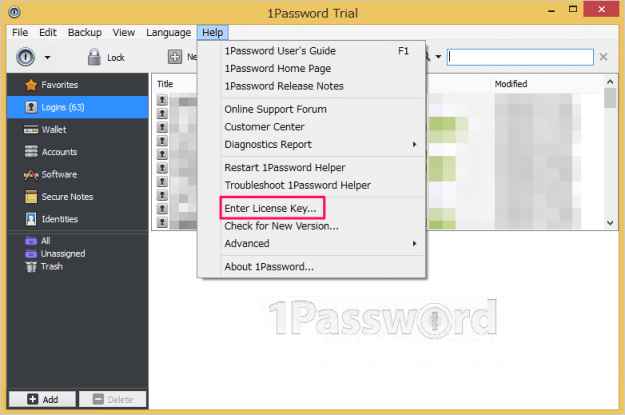 windows 1password license key 10
