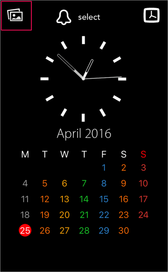 Iphone Ipadアプリ 顔時計 カレンダー付き Pc設定のカルマ