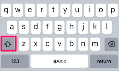 iphone ipad keyboard use caps lock 06 1