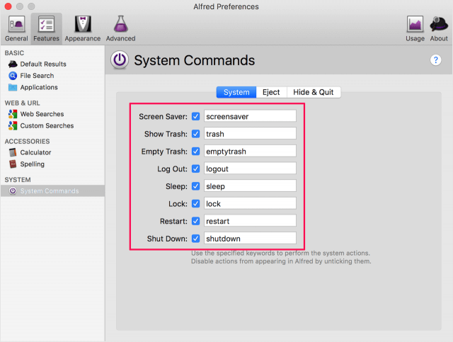 mac app alfred system commands 05