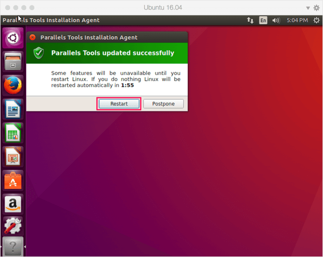 parallels desktop install ubuntu 12