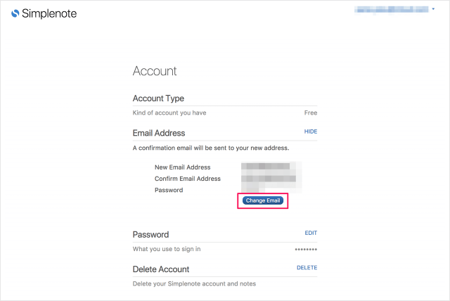 simplenote account email 07