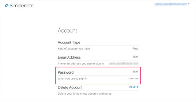 simplenote account password 05