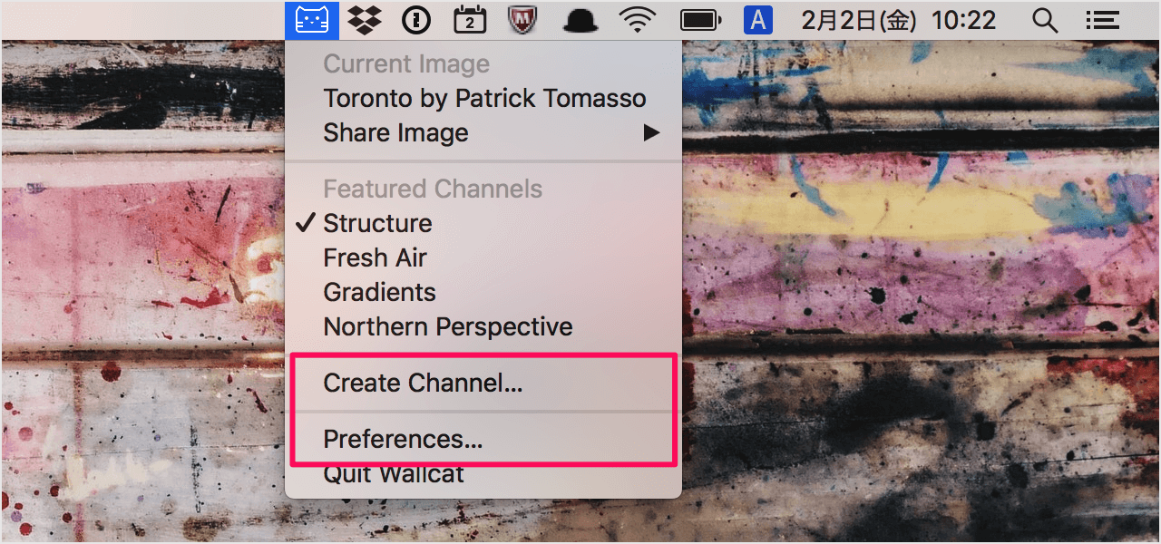 Mac 日替わりで高品質な壁紙を設定 変更 するアプリ Wallcat Pc設定のカルマ