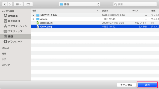 mac app onyx erase selected file folder 09