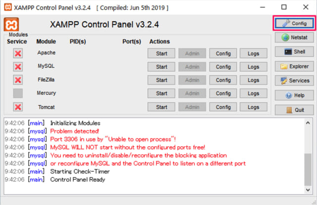 xampp error cannot create file xampp control ini 05