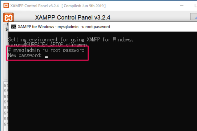 xampp mysql root password 03
