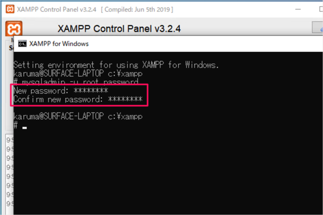 xampp mysql root password 04