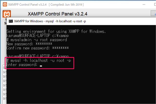 xampp mysql root password 05