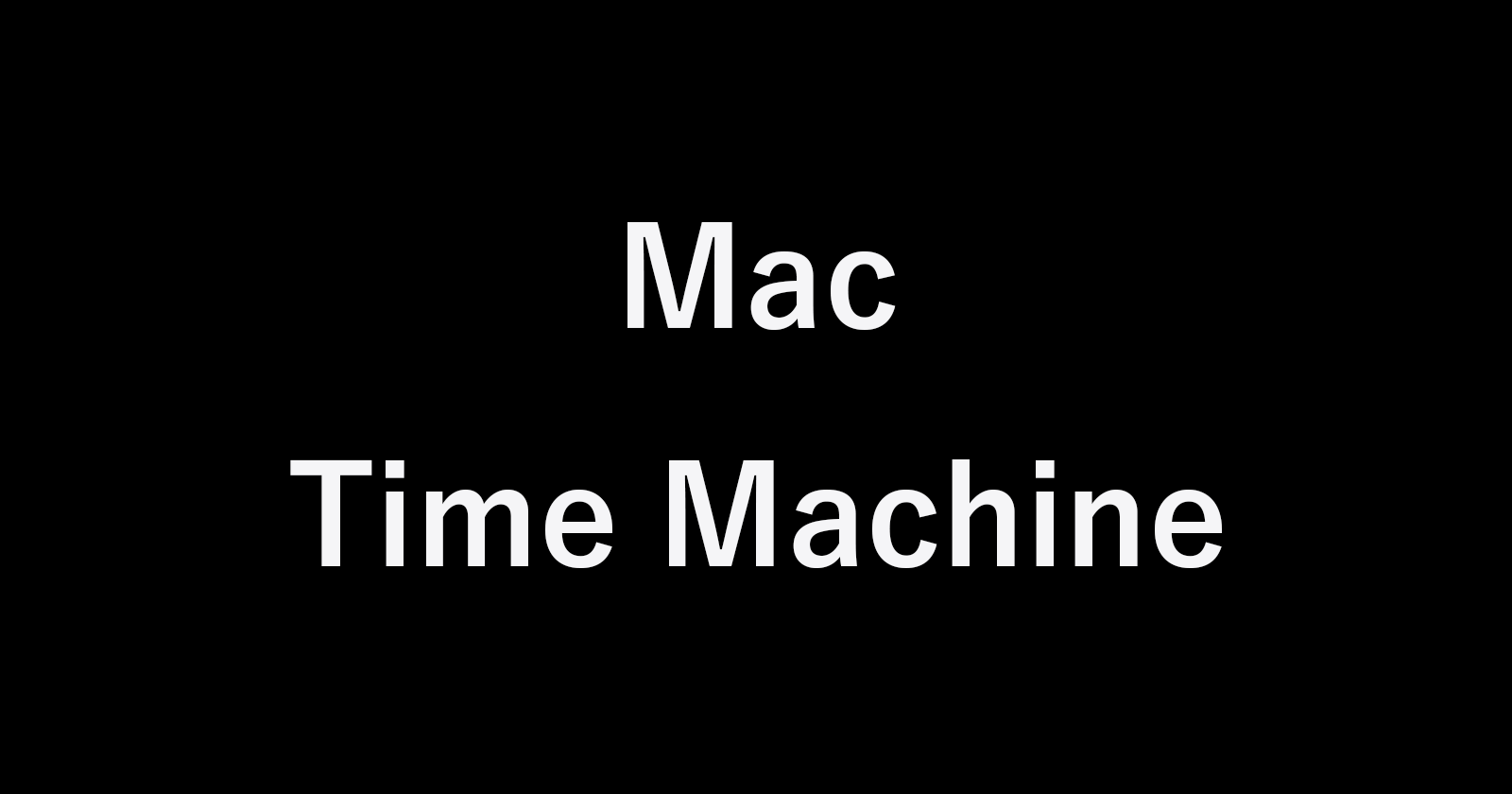apple mac time machine