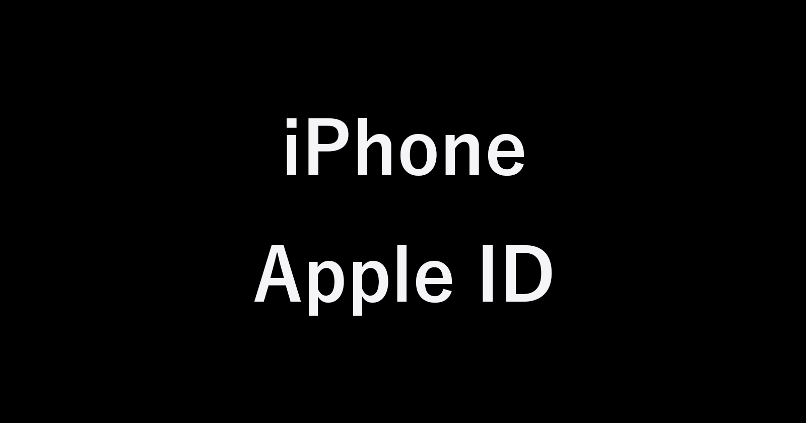 iphone apple id