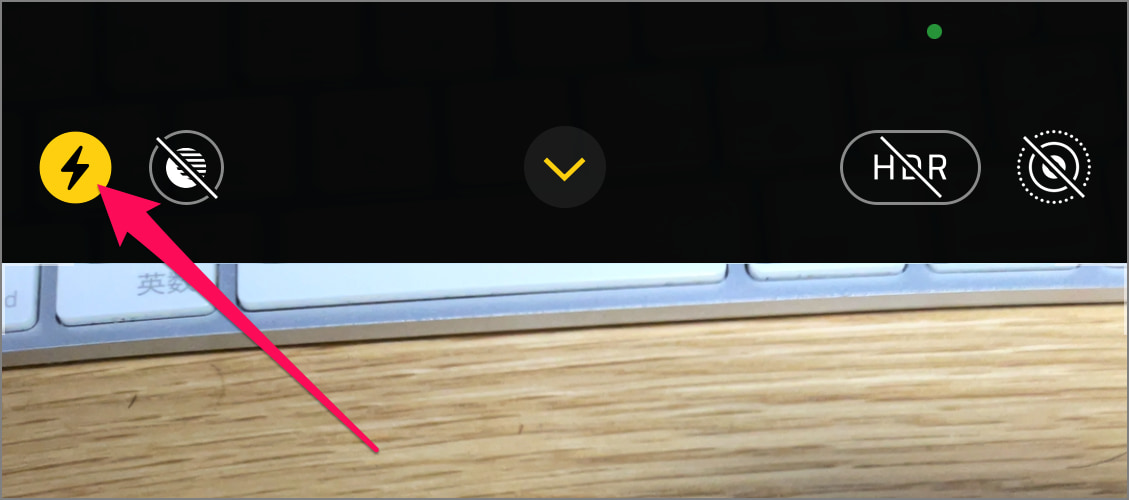 iPhone カメラのフラッシュ設定方法（強制オン/オフ） PC設定のカルマ