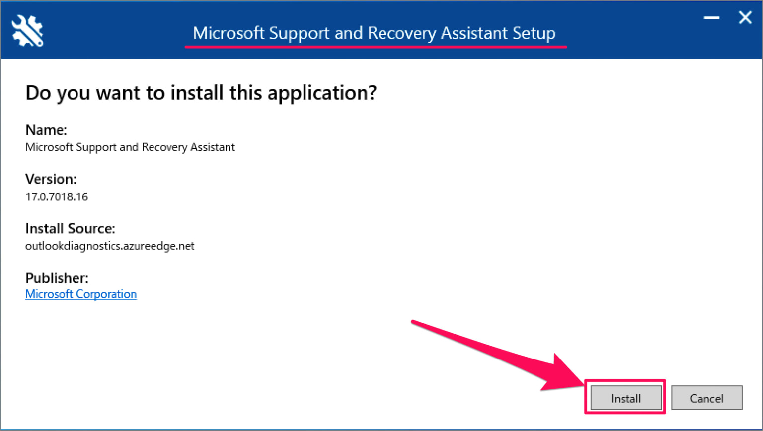 Microsoft Support and Recovery Assistant 17.01.0268.015 free downloads