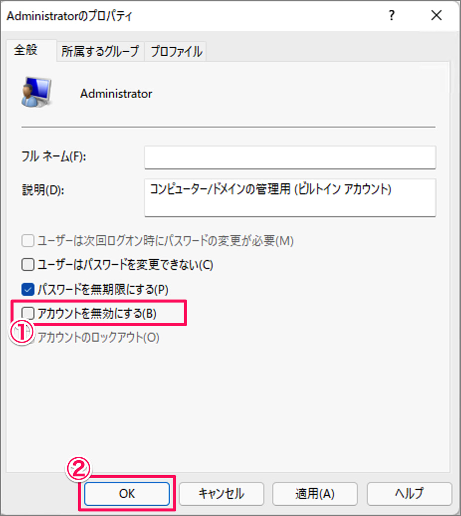 enable administrator on windows 11 08