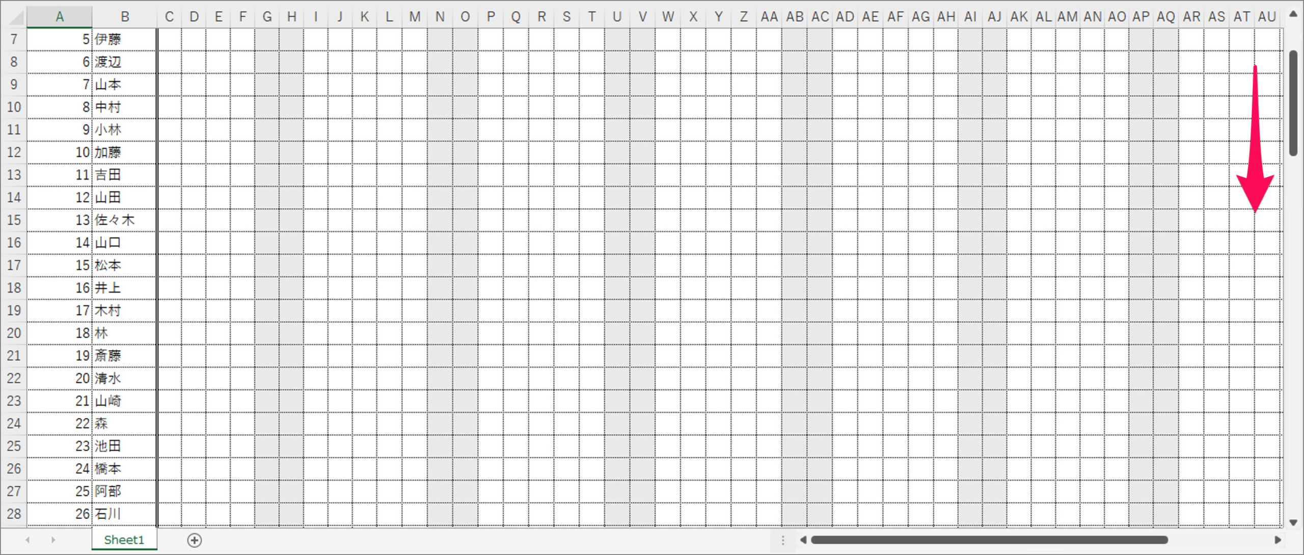 freeze columns and rows in excel 02 scaled