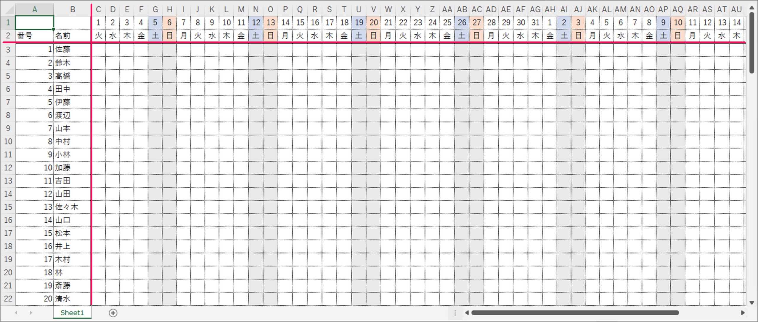 freeze columns and rows in excel 04 scaled