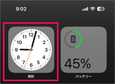 iphone widget clock 00