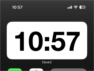 iphone widget clock a01