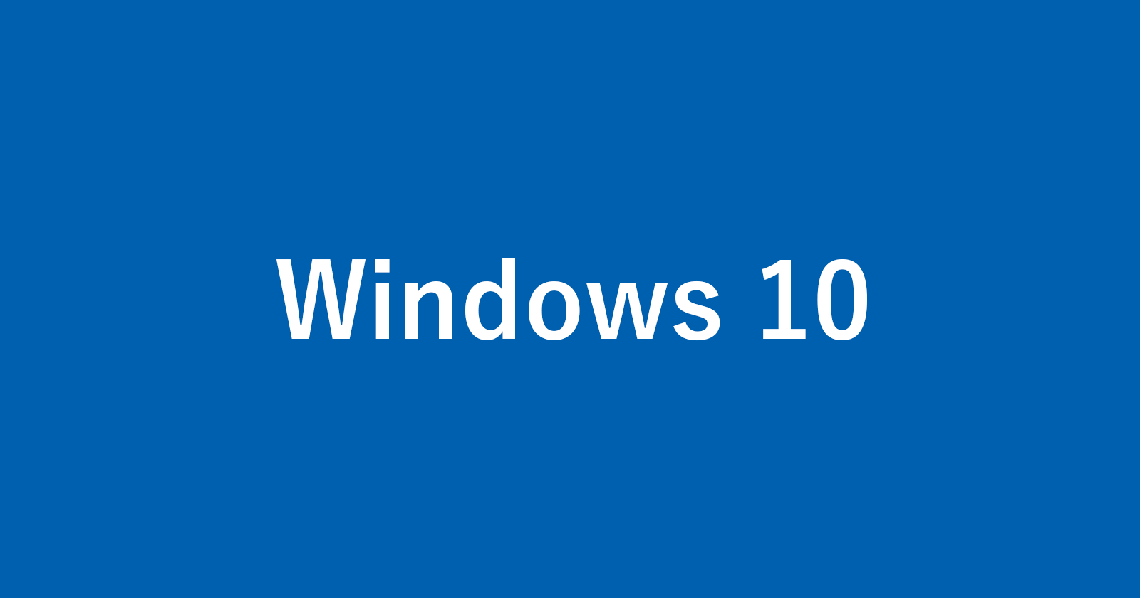 windows 10