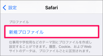 create safari profiles iphone 05