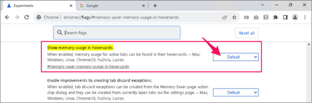 memory usage hovercards chrome 03